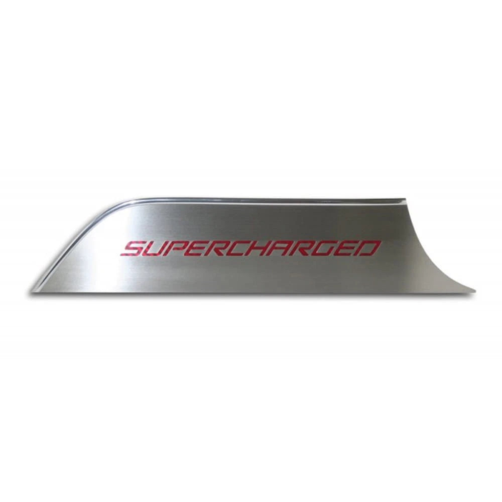 Door Panel Kick Plates with Supercharged Inlay for 2010–2015 Camaro