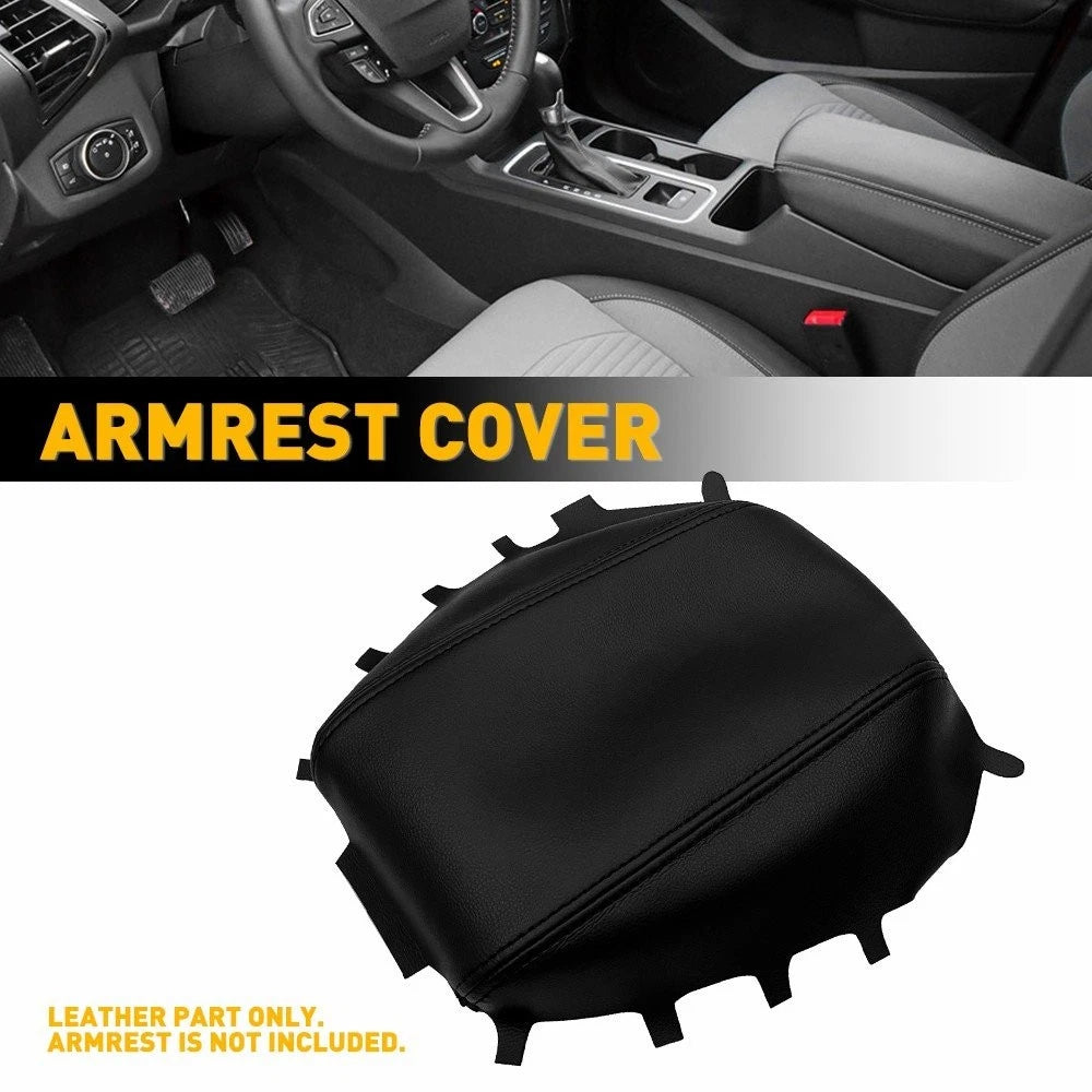 Leather Armrest Cover for Ford Escape (2017–2019) Center Console Pad Protector