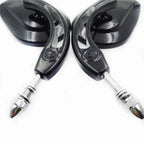 Chrome Big Side Mirrors for Harley Low Rider SuperLow Iron 883 1200 (2014–2023)
