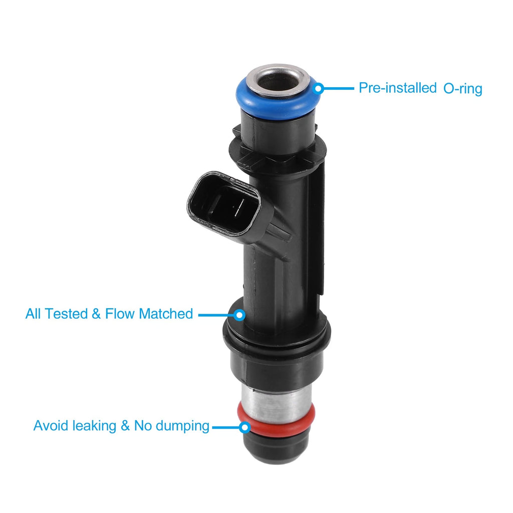 Set of 4 Fuel Injectors 12571863 for Chevy Cavalier, Pontiac Sunfire (2003–2005)