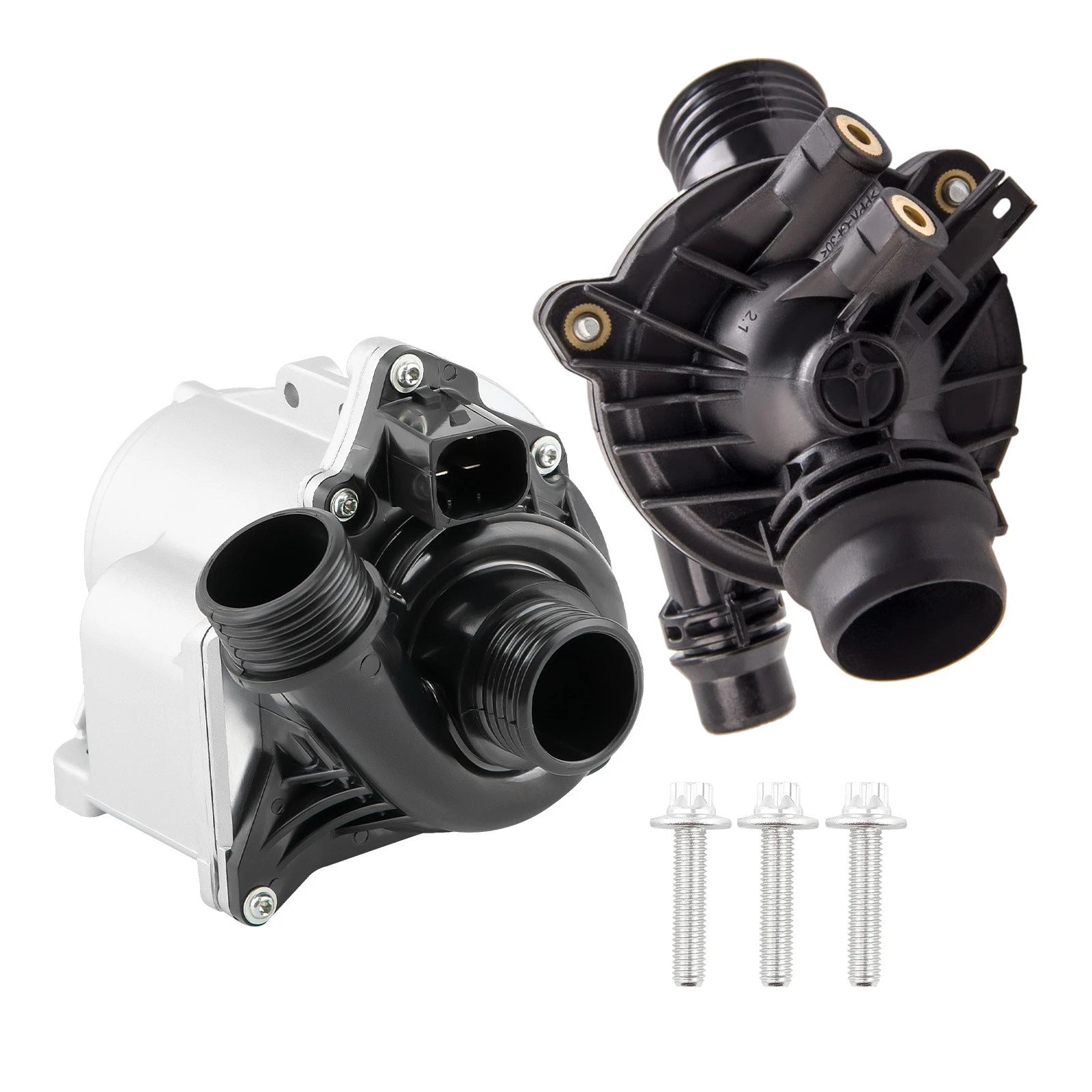 Water Pump with Thermostat & Bolts for BMW E60 E83 E91 E92 (2007–2013)