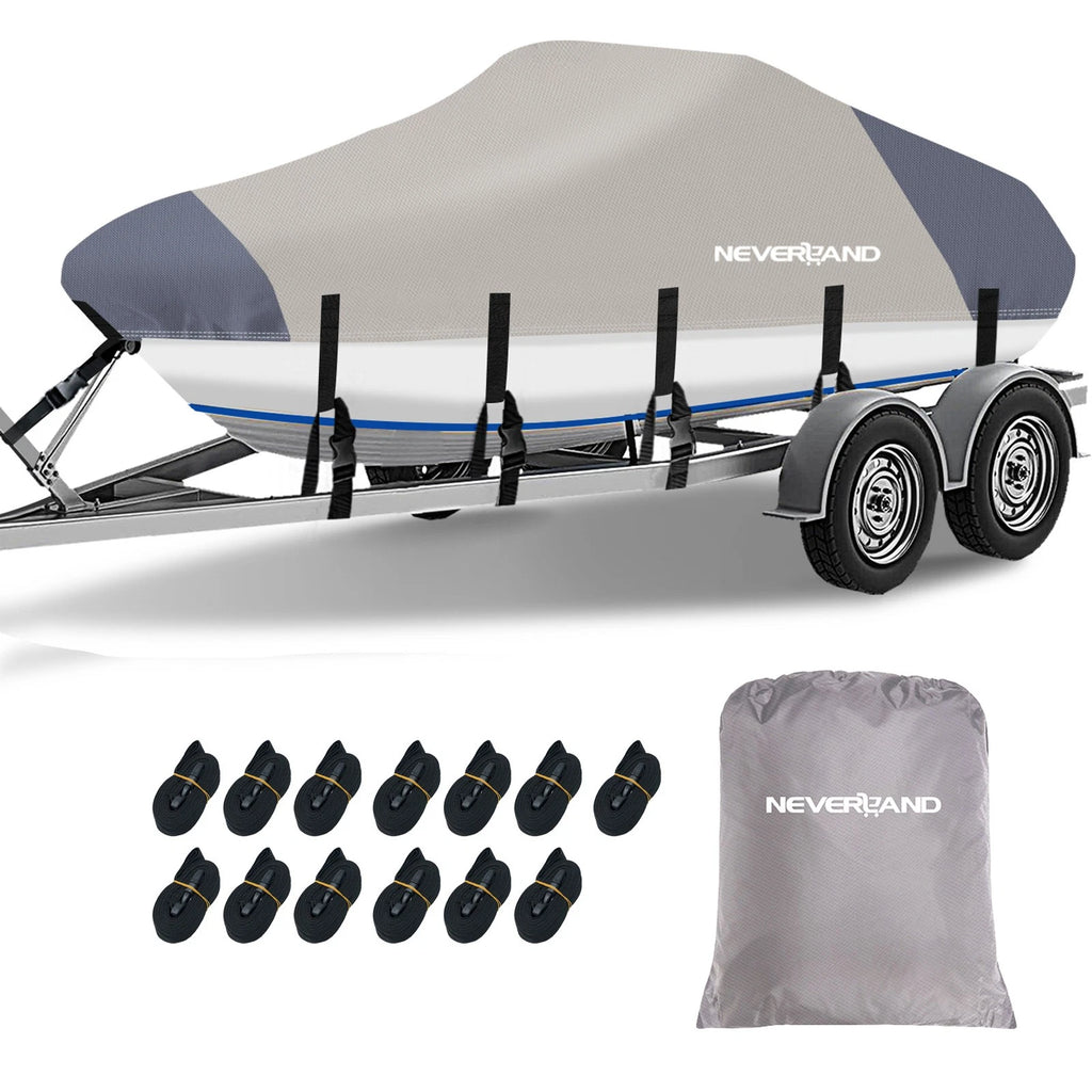 Waterproof Boat Cover for V-Hull Runabouts (20'–22')