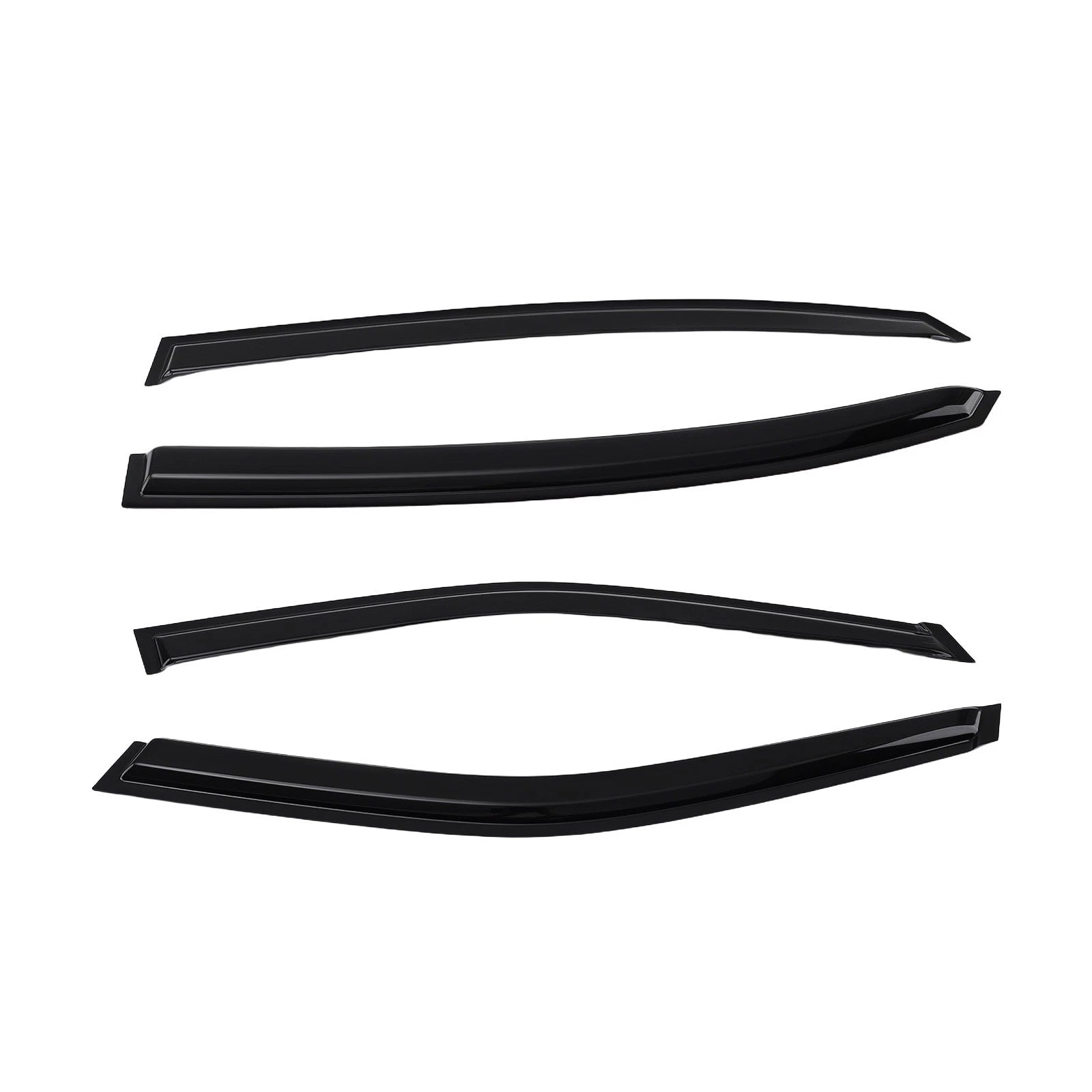 Window Deflector Visor Set of 4 for Nissan Maxima (2016–2023) Black