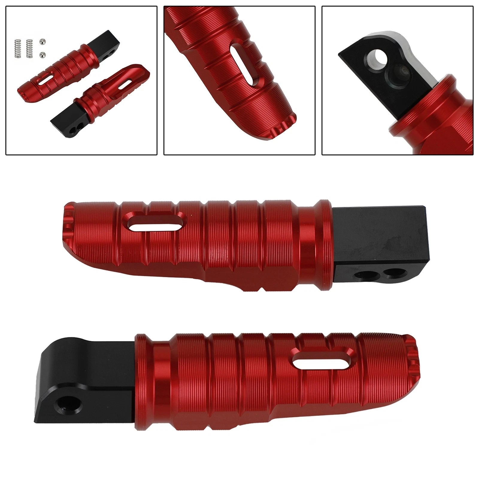 Rear Footrests Foot Pegs for Benelli Tornado 302R TNT 600I (2018–2022) Red
