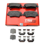 Set of 4 TRW Pro Rear Ceramic Brake Pads for Hyundai Accent Azera Elantra, Kia Optima Rio Soul