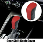 1pc Gear Shift Knob Cover for Honda Accord (2018–2022) Black Red 743151442229