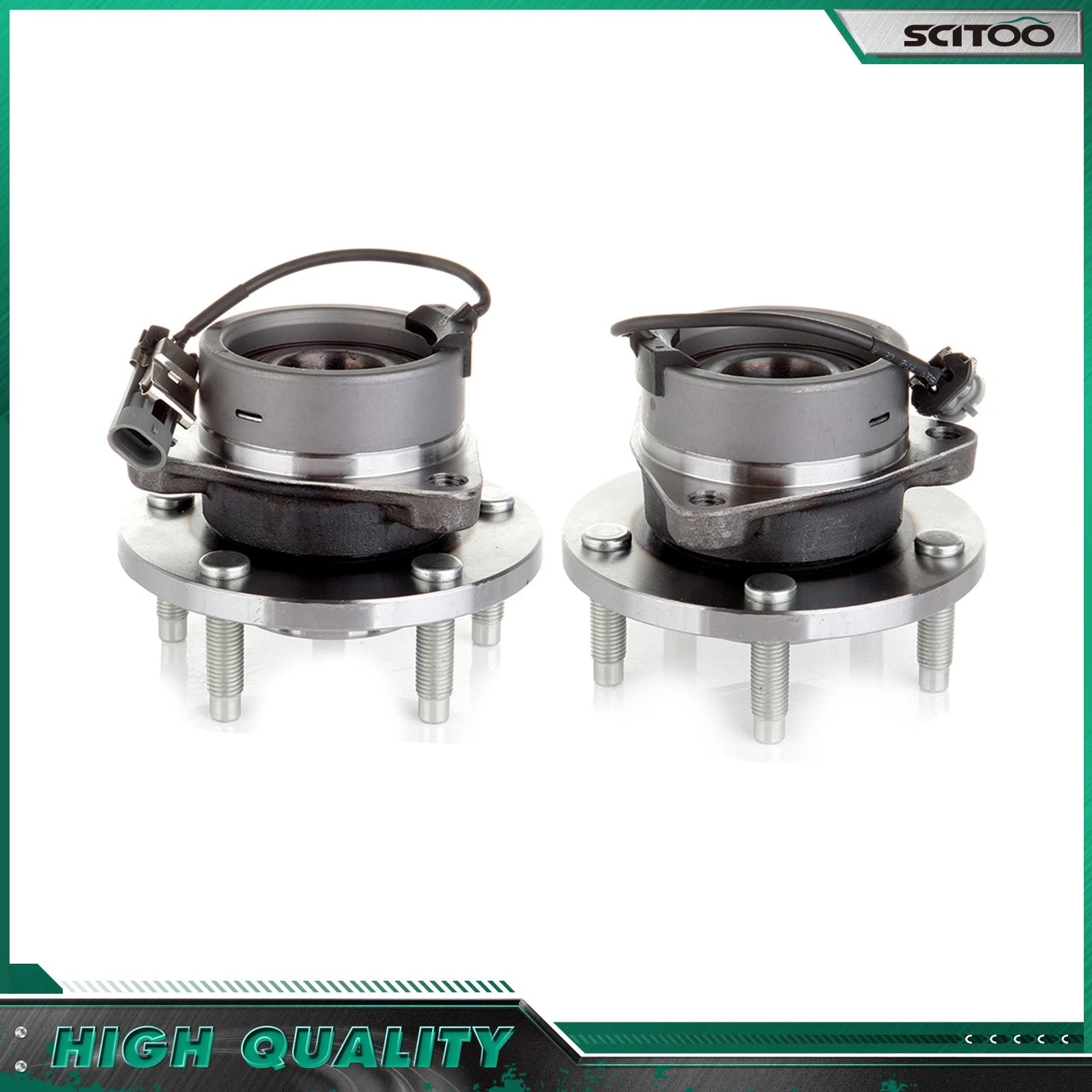 2X Front Wheel Bearing Hub Assembly for Chevrolet HHR (2006–2011), Cobalt (2005–2010)