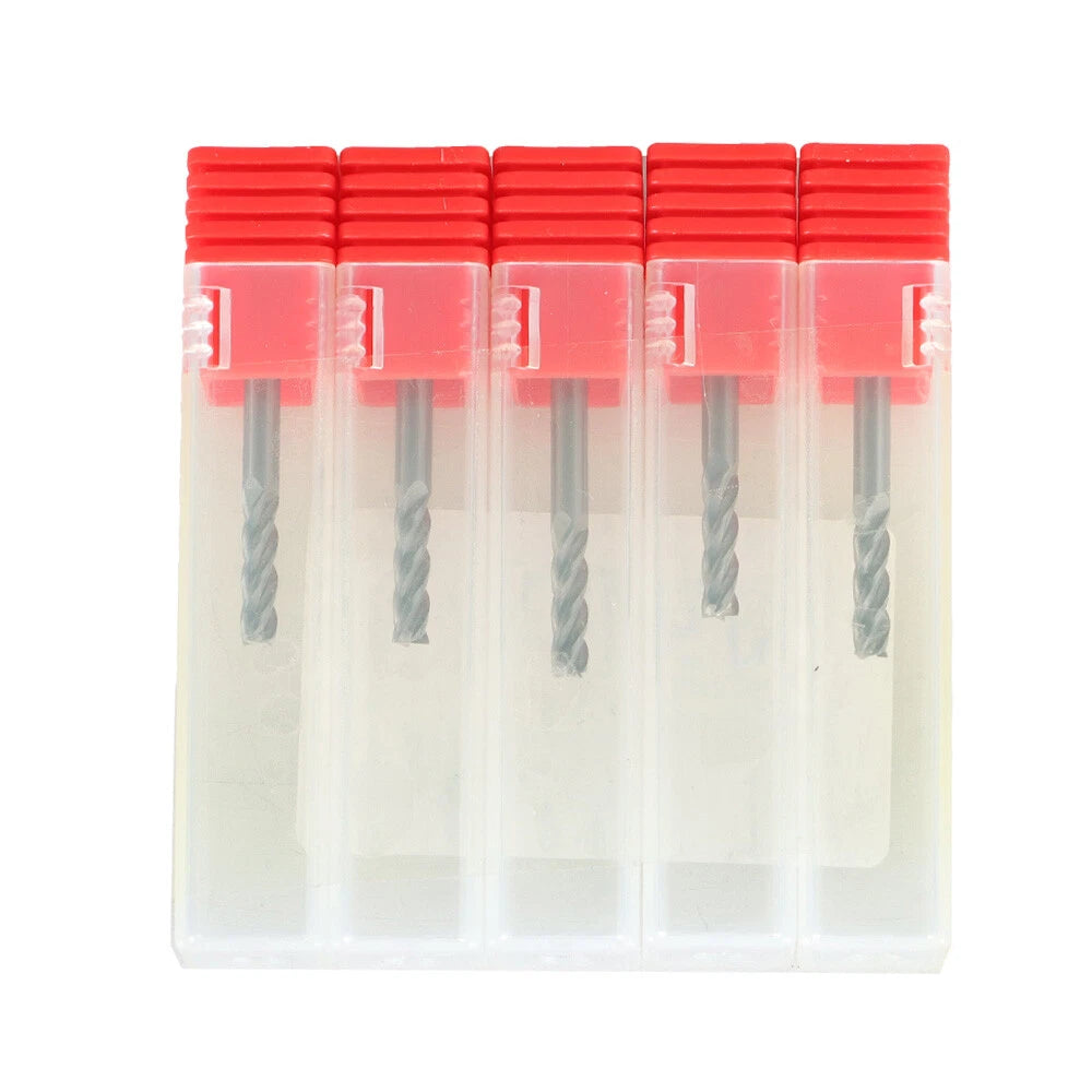 Set of 5 Carbide End Mills for Automotive Applications (Various Models)