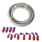 20FT Braided Fuel Hose Line & 10AN Swivel Fitting Kit for Performance Vehicles