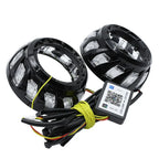Angel Demon Eyes Headlight DRL Lamp Retrofit for Car 3 Inch Projector