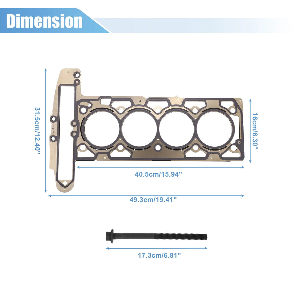 Cylinder Head Gasket Set with Head Bolts for Chevrolet 