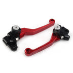 Red Pivot Brake Clutch Levers for Honda CRF125R/150R/250R/450R (1997–2021)