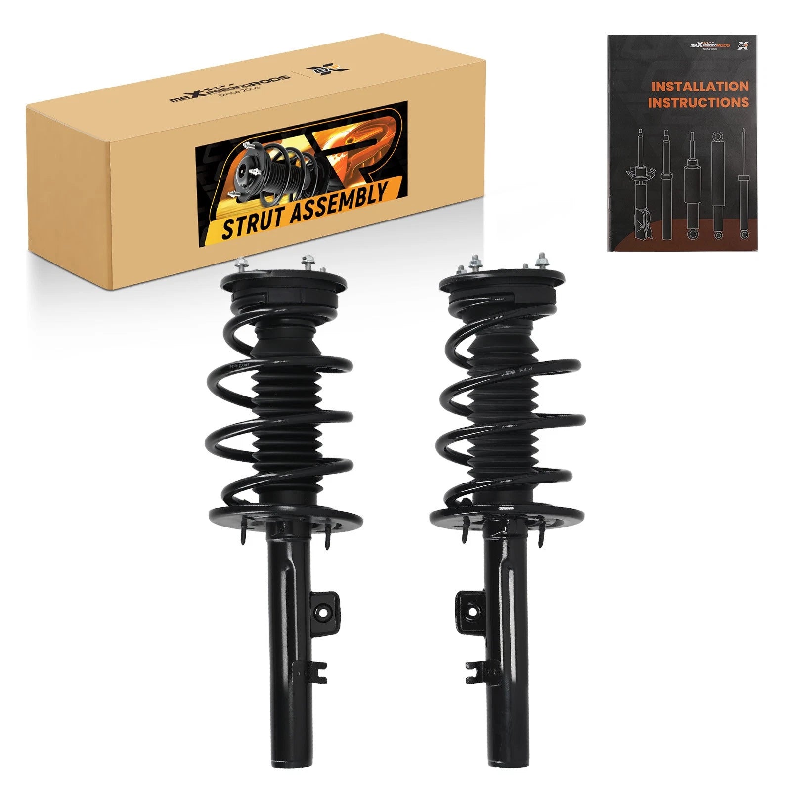 Front Pair Quick Complete Struts & Coil Springs for Ford Taurus X (2008–2009)