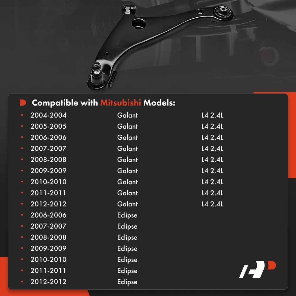Front Left Lower Control Arm with Ball Joint for Mitsubishi Galant
