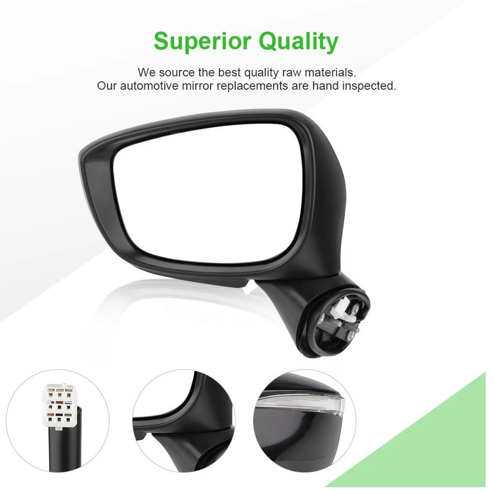 Power Heated Turn Signal Mirror for Mazda CX-5 (2015–2016) - Black