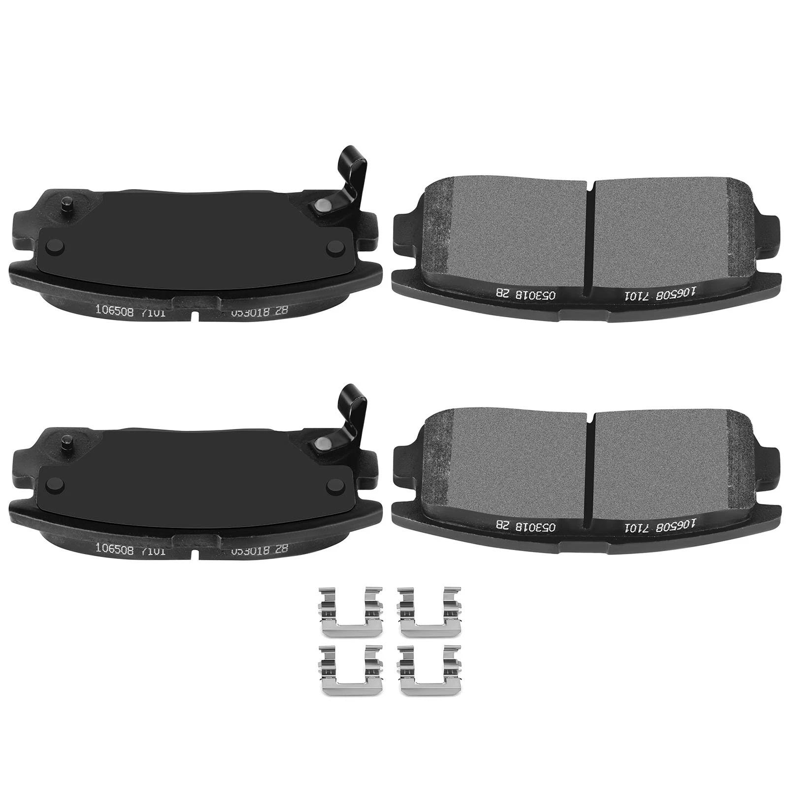 Front & Rear Drilled Rotors Brake Pads for Chevrolet Equinox (2010–2017)