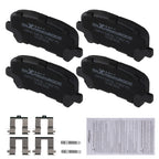 Set of 4 Rear Ceramic Brake Pads for Acura MDX (2007–2013), ZDX (2010–2013) D1281