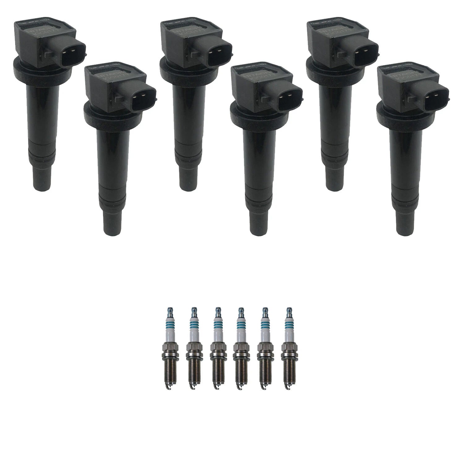 Set of 6 Ignition Coils & Spark Plugs for Kia Optima 2.7 V6