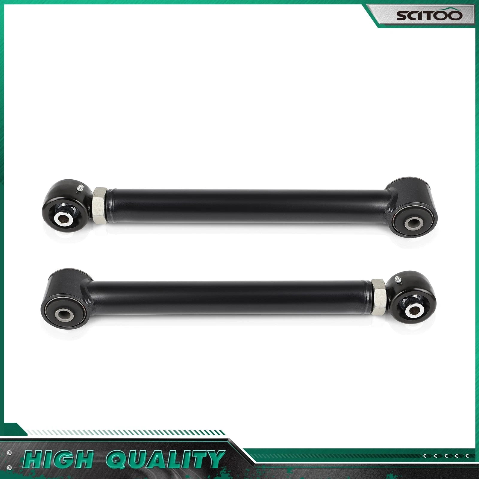 Adjustable Rear Lower Control Arm for Jeep Wrangler (2007–2018) Black