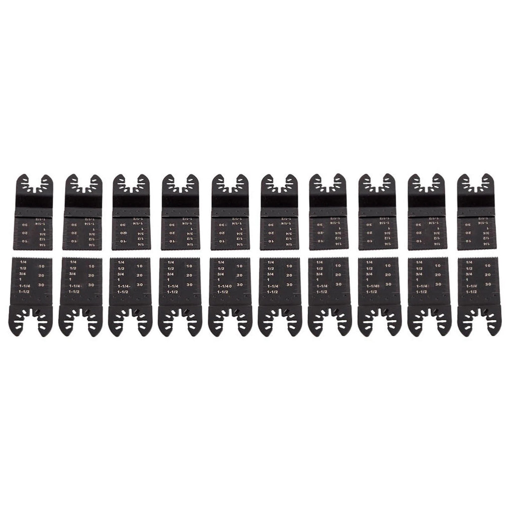 Oscillating Multi Tool Cutter Blades Set of 20 - 34mm High Carbon Steel