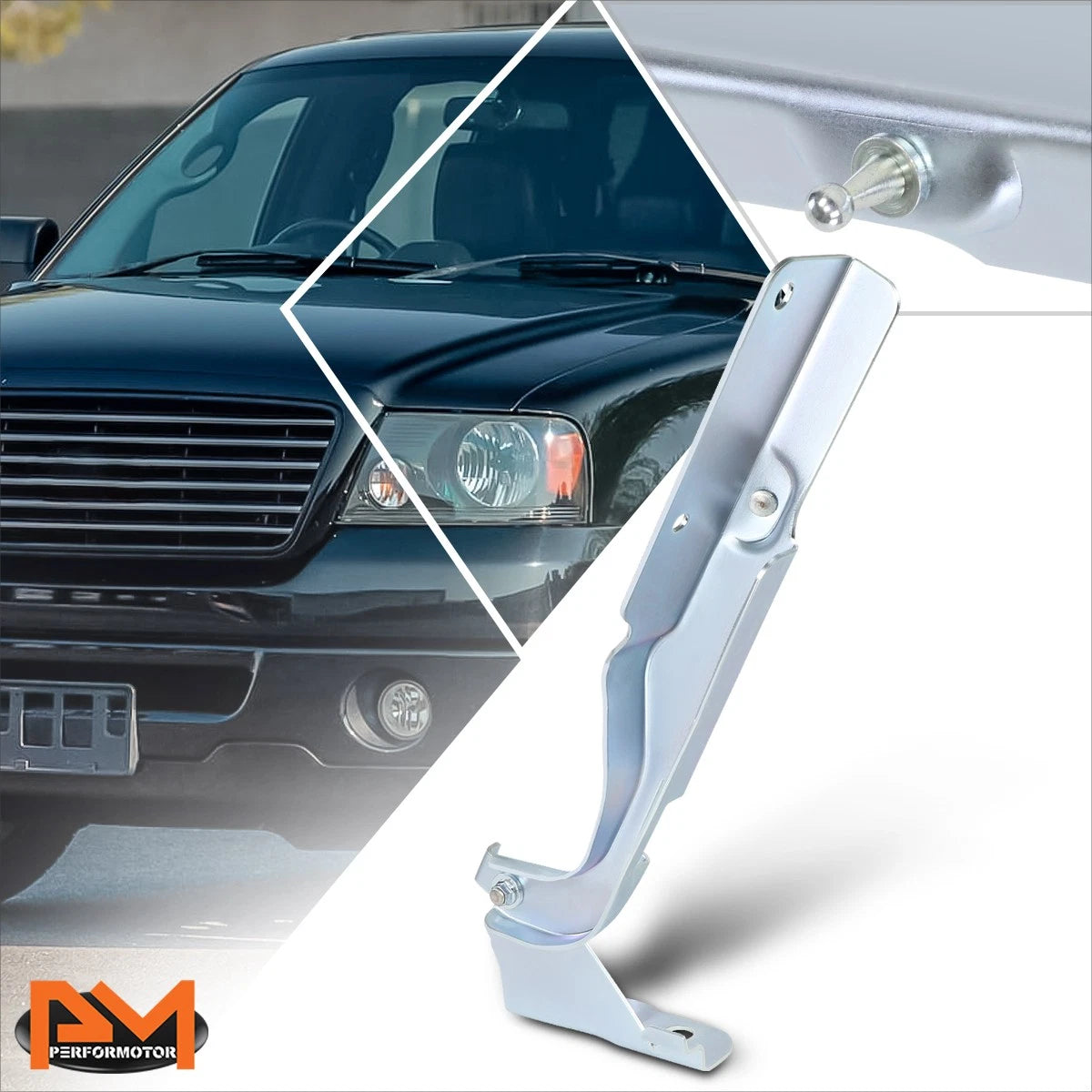 OE Style Left Driver Side Engine Hood Hinge for Ford F150/Lincoln Mark LT (2004–2008)