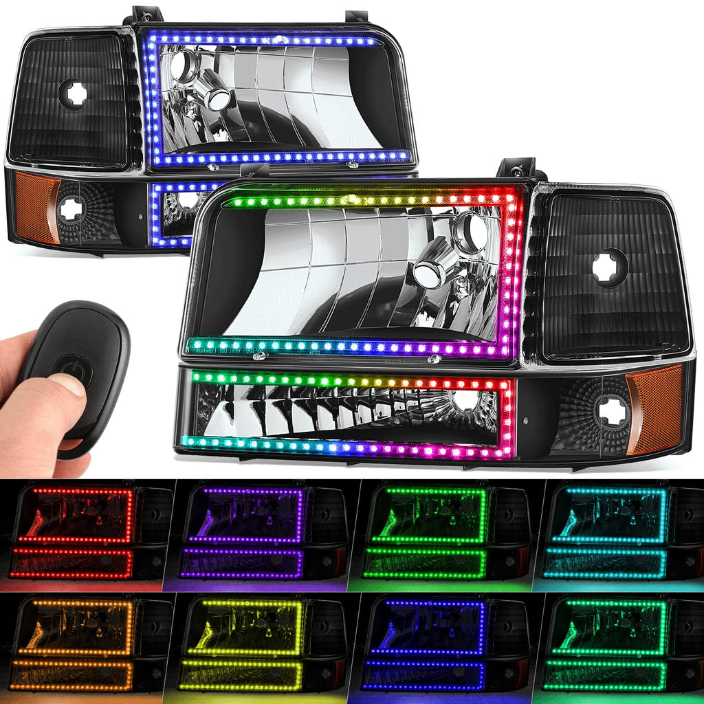 RGB LED Light Bar for Ford F-150 F-250 F-350 Bronco (1992–1996)