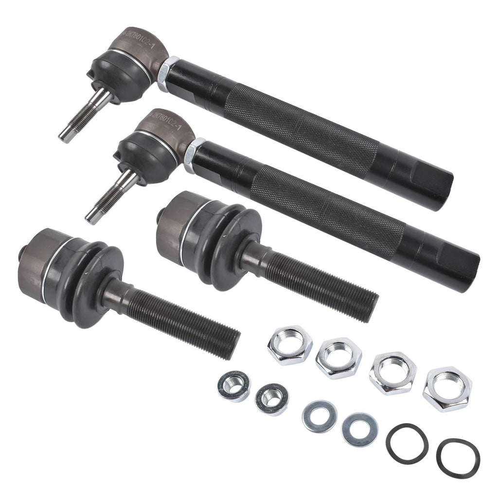 Set of 4 Front Tie Rods Inner & Outer for Chevy Silverado GMC Sierra 1500 2500 (1999–2007)