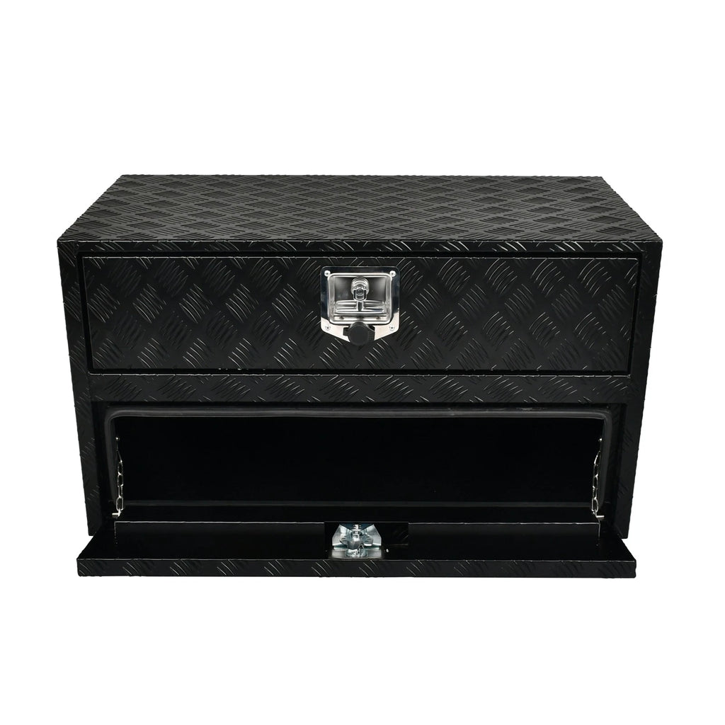 Aluminum Underbody Tool Box for Truck (36"x18"x20") - Black