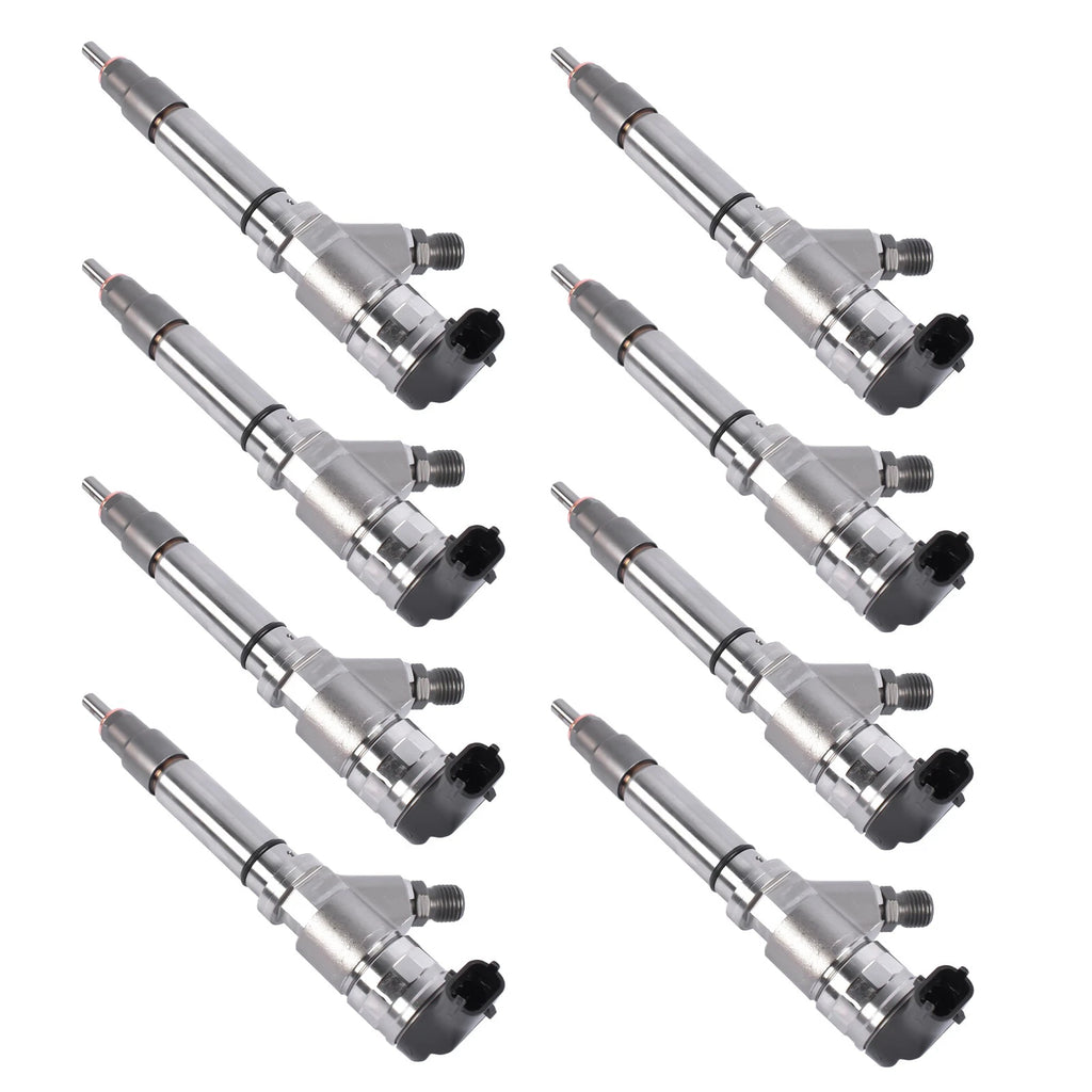 Set of 8 Fuel Injectors for Chevy GMC 6.6L V8 Duramax (2004–2005)