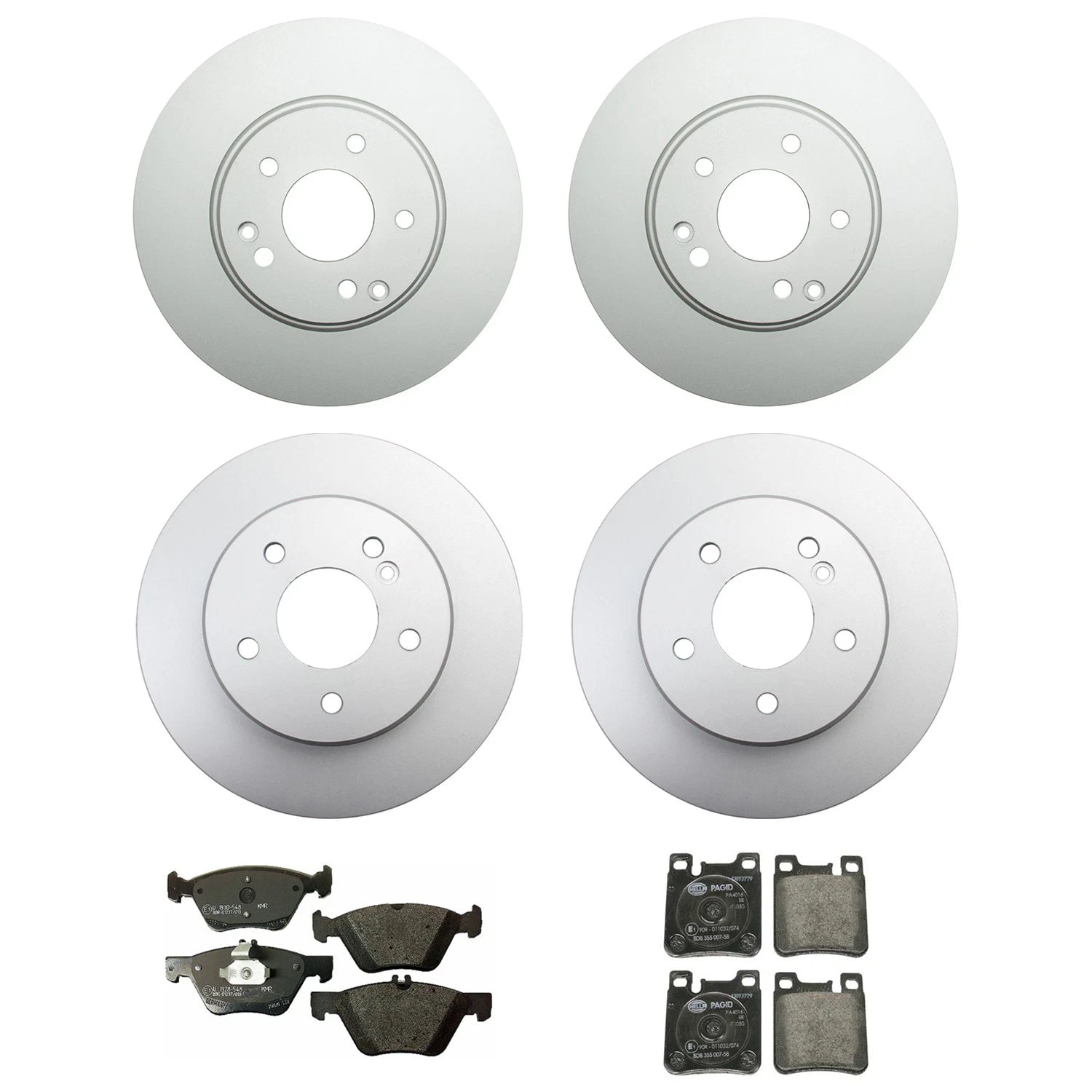 Hella Disc Brake Pad Kit for Mercedes W210 E320 4Matic (1996–2002)