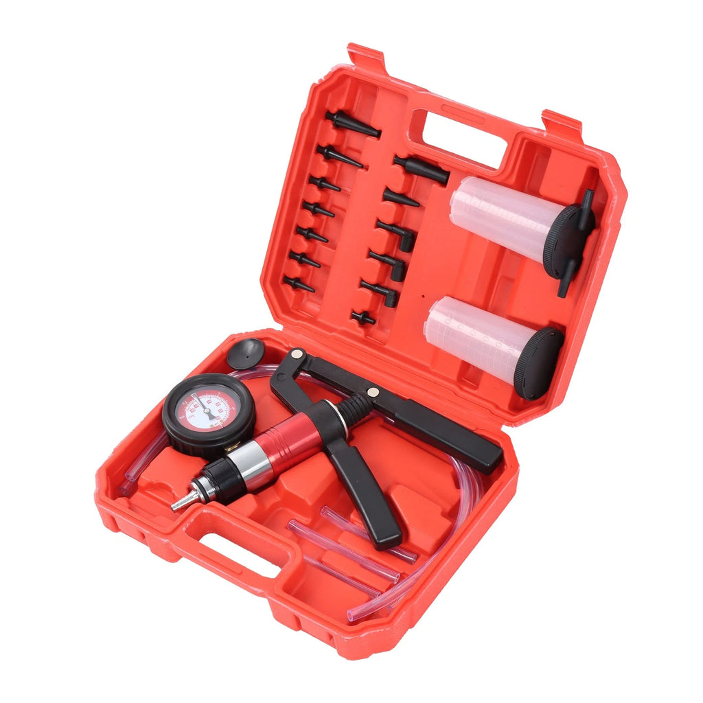 23PCS Brake Bleeder Kit for Hand Held Vacuum & Pressure Pump Tester