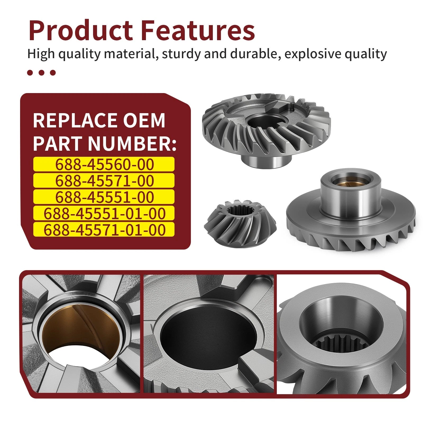 Forward & Pinion & Reverse Gear for Yamaha Outboard (1989–2001) 75 80 85 90 hp