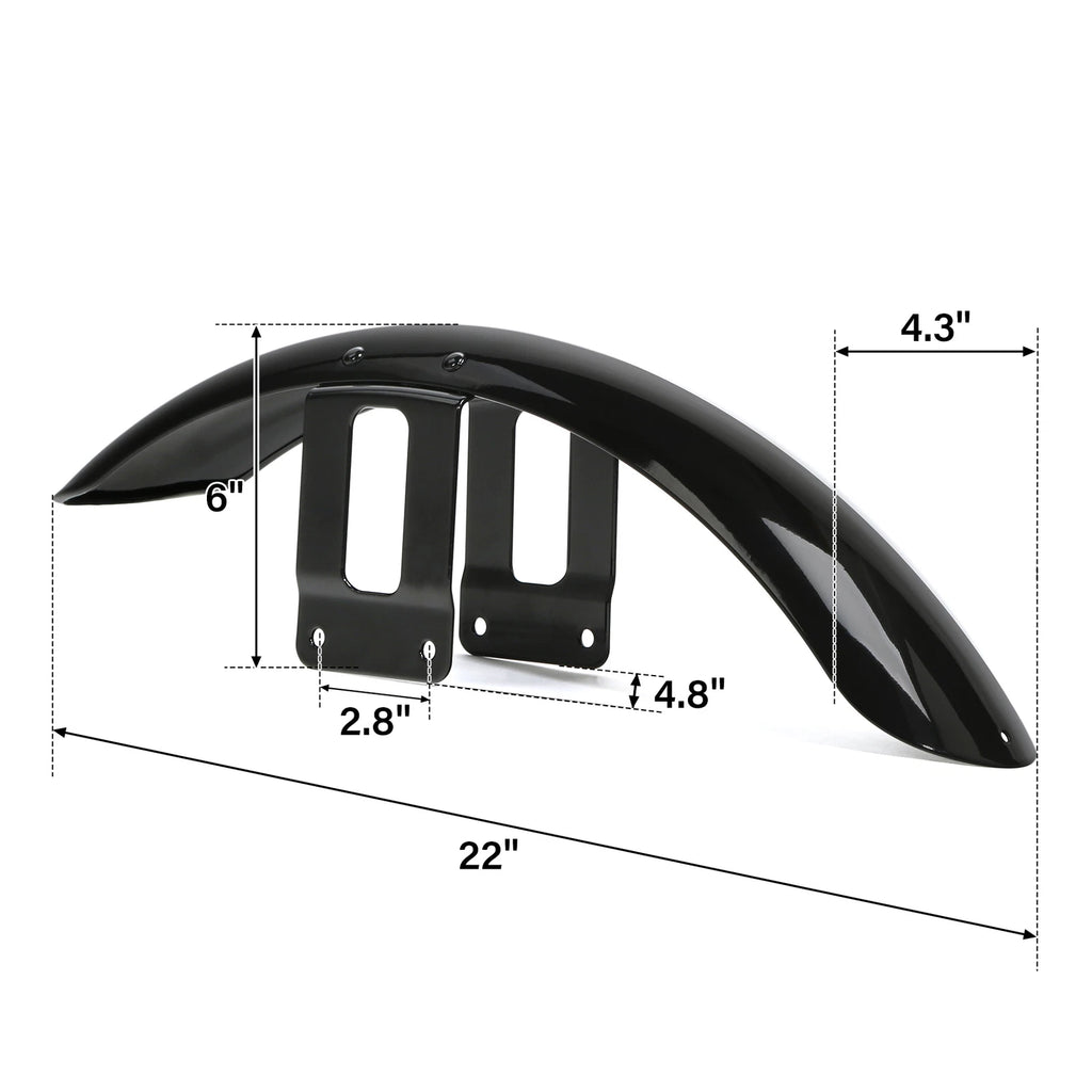 Front & Rear Fenders for Harley Sportster Iron 883 XL 1200 (2004–2023)