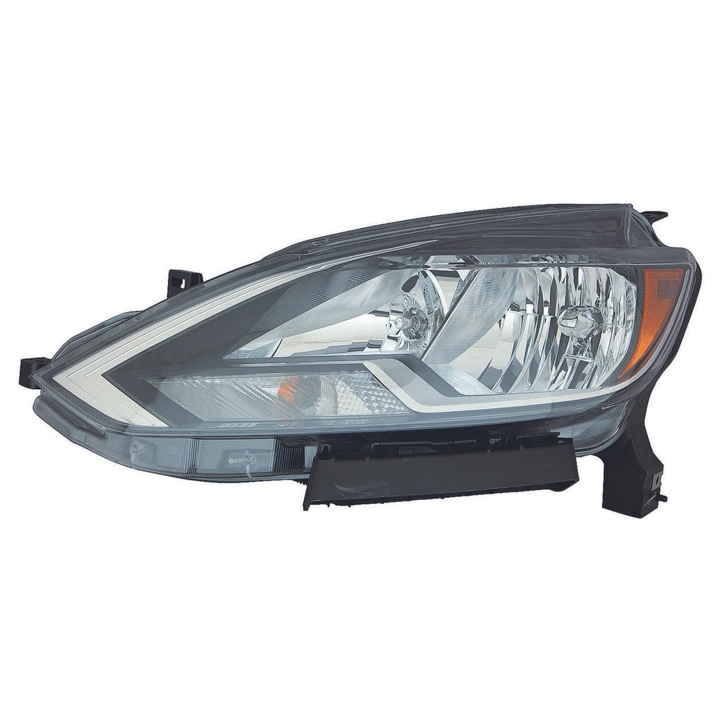 Replacement Driver Side Halogen Headlight Assembly For 2016-2019 Nissan Sentra