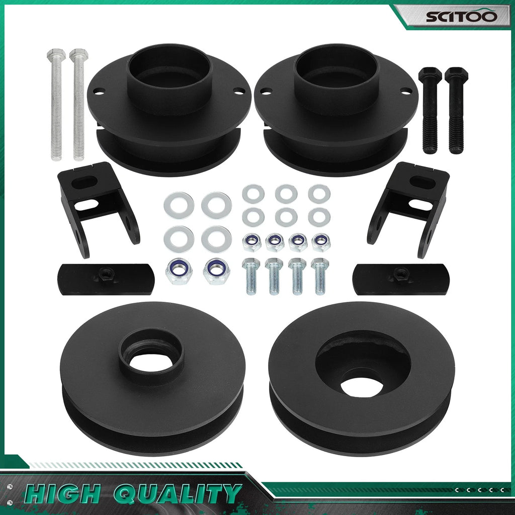 2" Front 1.5" Rear Leveling Kit + Shock Extender for Ram 2500 4WD (2014–2022)