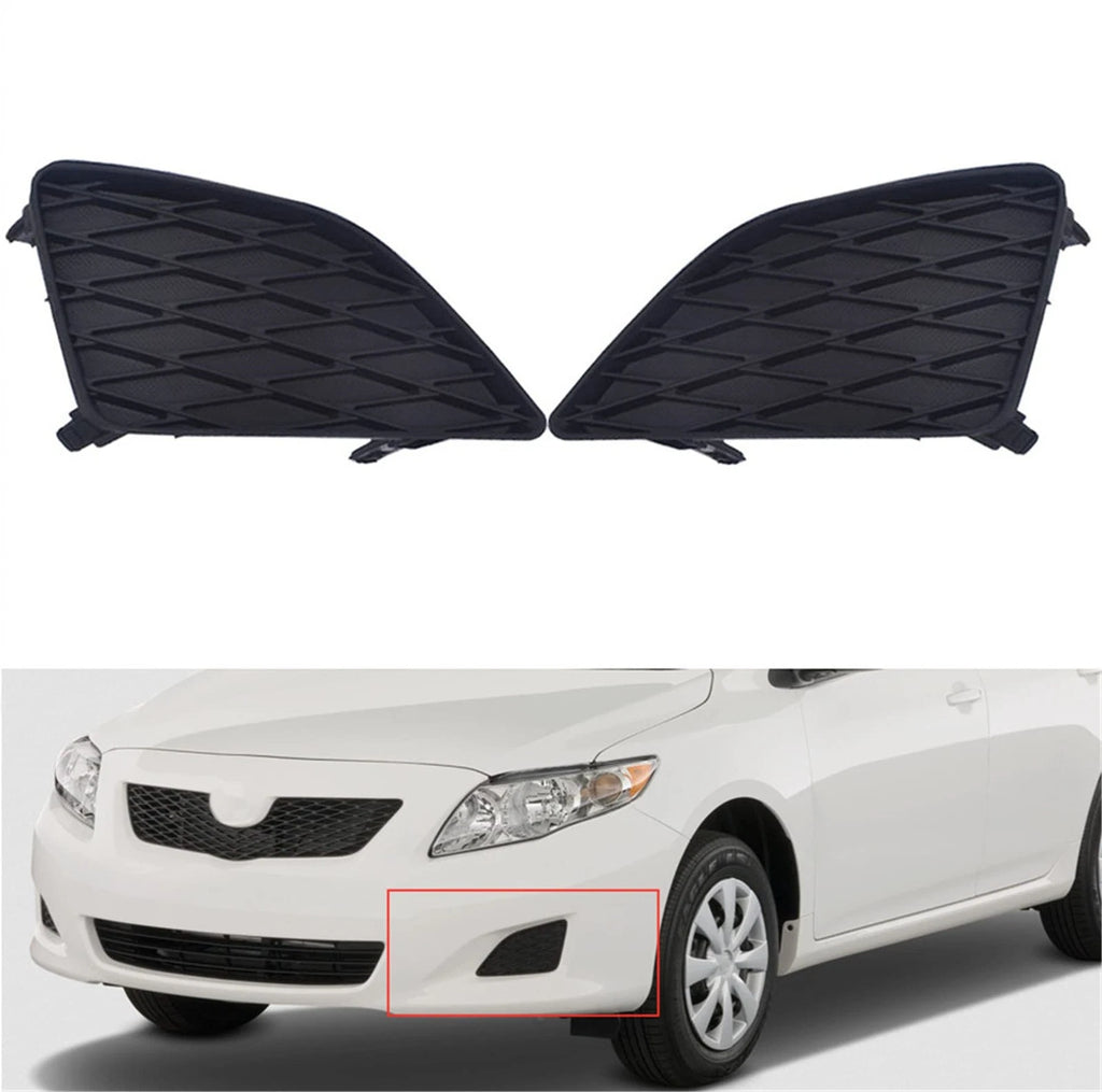 Set of 2 Fog Light Lamp Covers for Toyota Corolla (2009–2010)