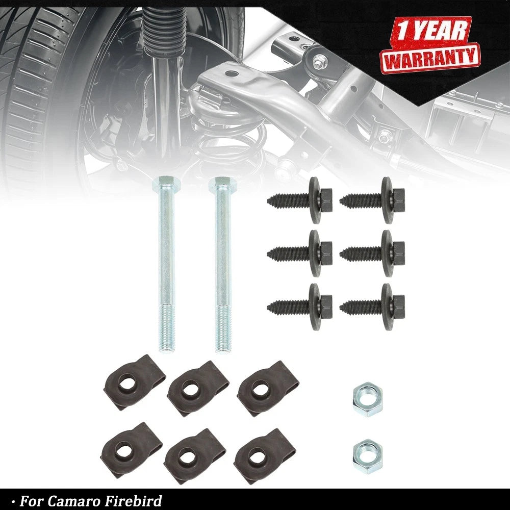 16pc Leaf Spring Bracket Mounting Eye Bolts for Camaro Firebird (1970–1981)