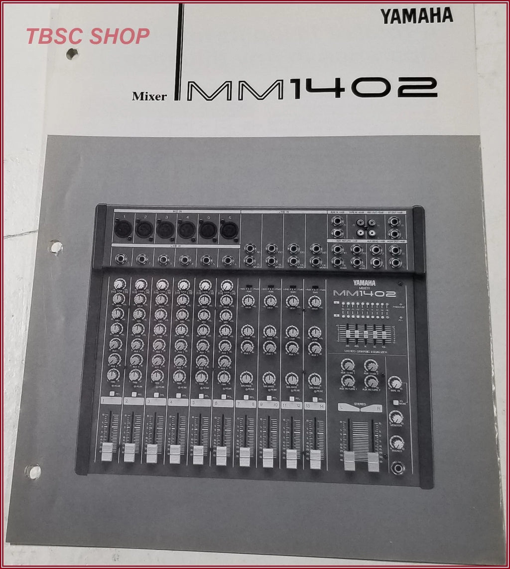 Yamaha MM1402 Mixing Console Brochure