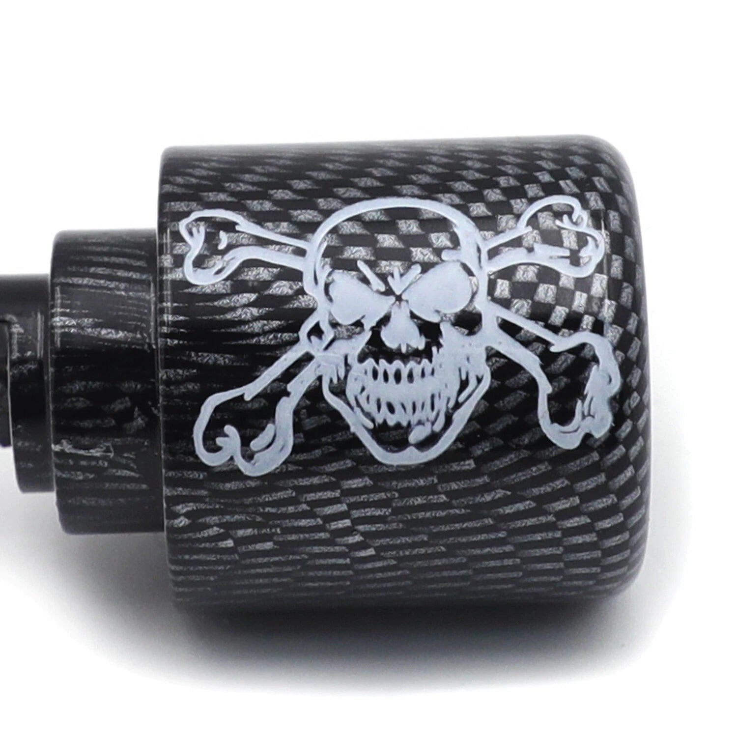 Skull Carbon Bar End for Honda CBR600RR CBR1000RR VFR800 RC51 CBR900RR (2003–2023)