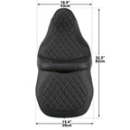 Driver Passenger Seat Backrest Pad for Harley Touring Road Glide (2014-2023)