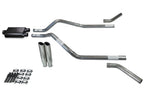 2.5" Dual Exhaust Kit for Chevy Blazer (2000–2004) - 2 Chamber, Clamp On Tips