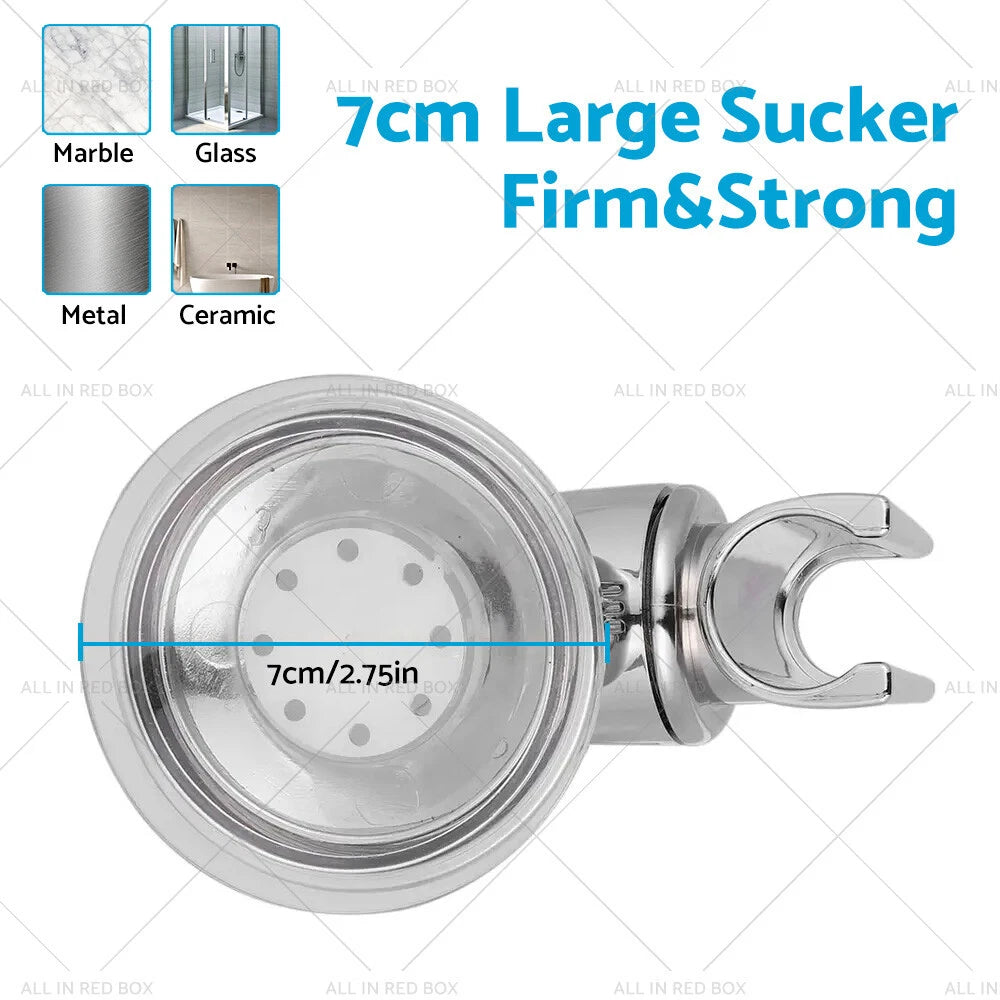 Adjustable Suction Shower Head Holder for Bathroom Wall Mount (1/2 pcs)
