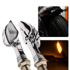 2X 8mm/10mm LED Turn Signal Light Indicators for Motorcycle
