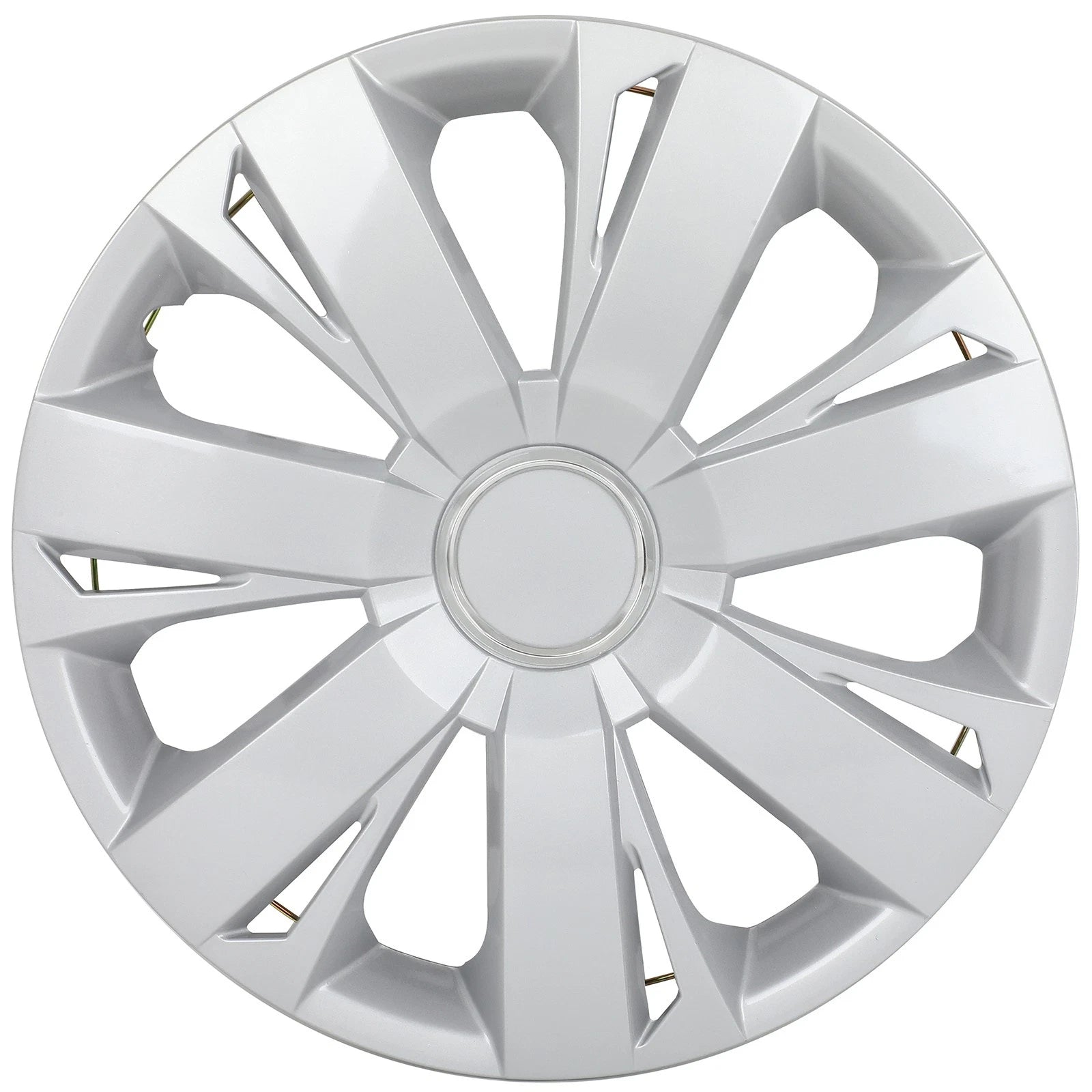 Set of 4 15 Inch Silver Wheel Hub Caps Wheel Cover Trim Kit