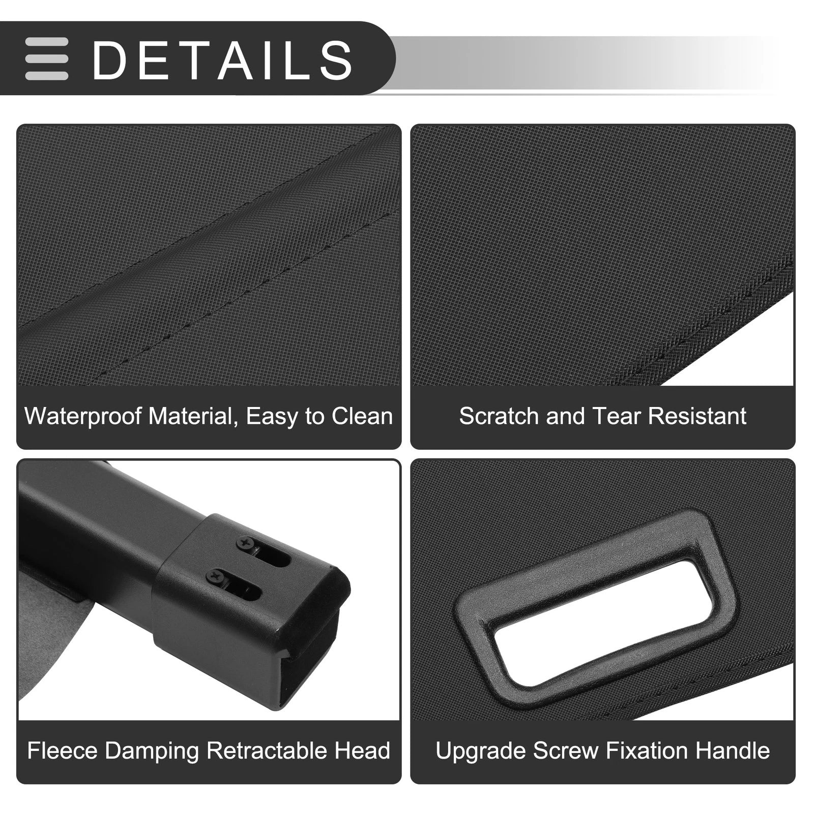 Retractable Cargo Cover for Honda CR-V (2017–2022) Gloss Black