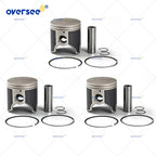 Set of 3 STD Piston Kits for Yamaha Jet Ski Waverunner XLT1200 GP1200R (1996–2003)