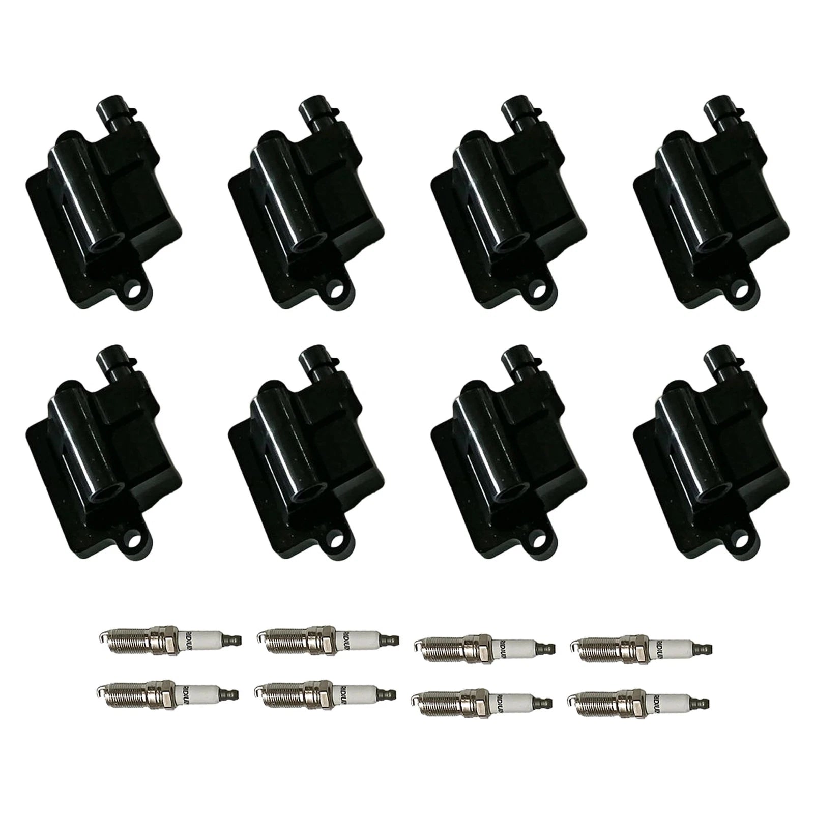 Set of 8 Ignition Coils & Spark Plugs for Express 1500 2500 3500 Silverado 1500 (2003–2023)