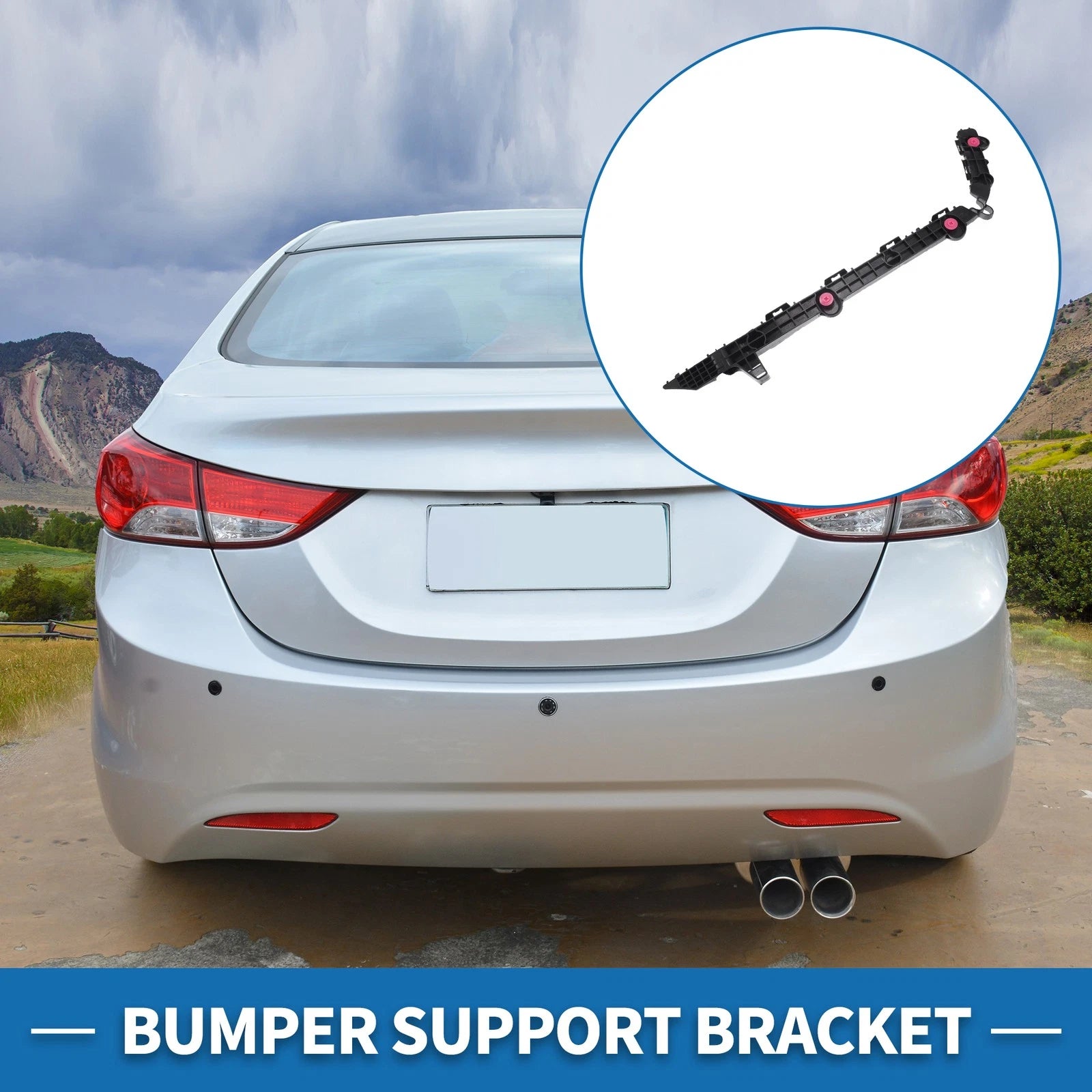 Left Rear Bumper Retainer Bracket No. 5257606140 for Toyota Camry (2015–2017)