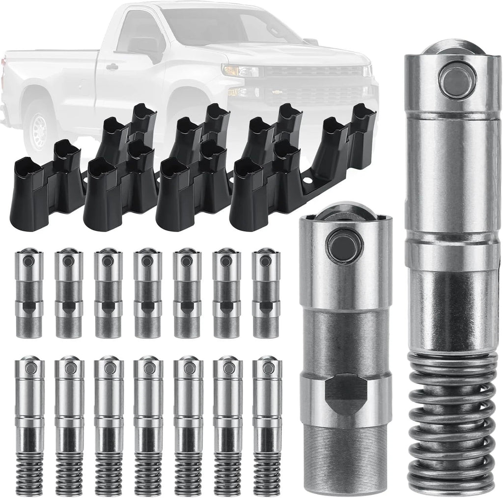 Set of 4 AFM DOD Valve Lifters & Guides for Chevy GMC 6.0L 5.3L (2007–2021)