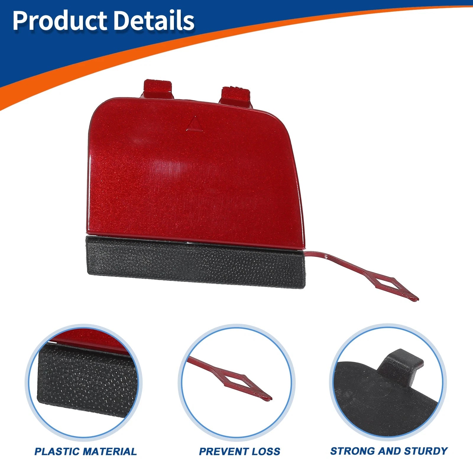 Tow Hook Cover for Mercedes-Benz GLA X156 (2014–2020) No.A1568850722 Red